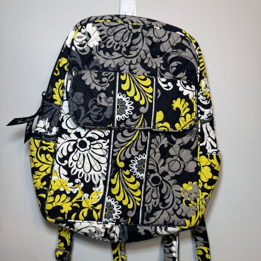 Vera Bradley Women's Quilted Baroque Floral Print Small Backpack - Picture 2 of 9
